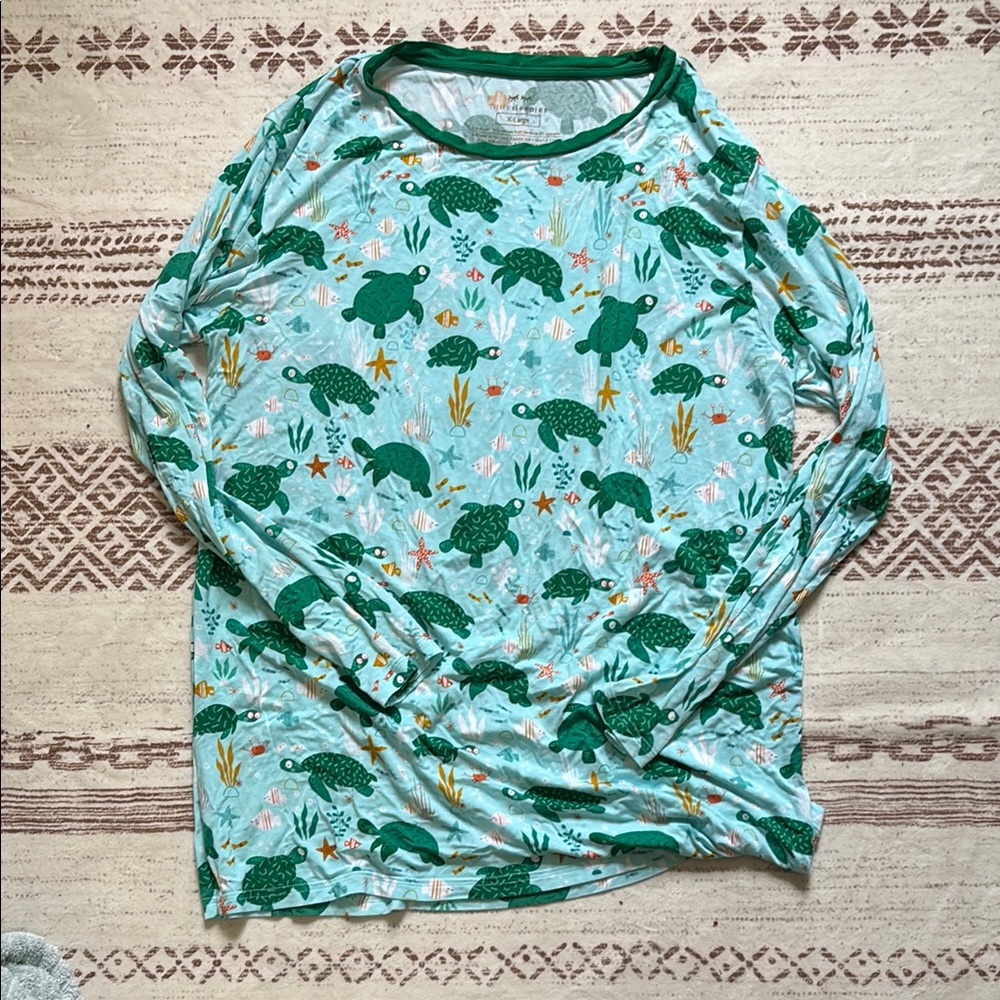 Little Sleepies Sea Turtle Friends Top